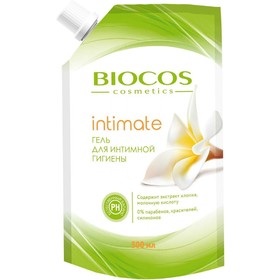 Гель для интимной гигиены с экстрактом хлопка и молочной кислотой BioСos, 500 мл Ош