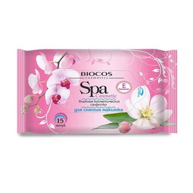 

Влажные салфетки для снятия макияжа BioCos Spa Cosmetic, 15 шт.
