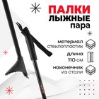 Палки лыжные стеклопластиковые, 110 см, цвет МИКС Палки лыжные стеклопластиковые, 110 см, цвет МИКС