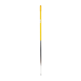 Ручка для швабры, алюминиевая, с резьбой, цвет жёлтый, 140 см Ош