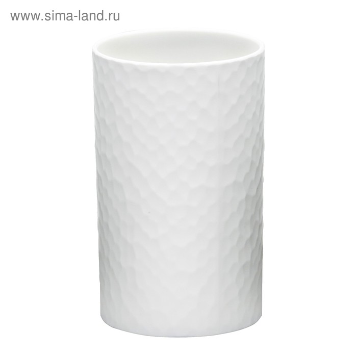 Стаканчик для ванных принадлежностей Crimp, белый органайзер для ванных принадлежностей доляна 33 5×9×7 5 см цвет белый