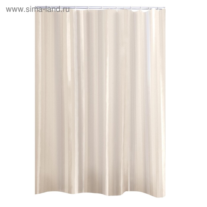 

Штора для ванных комнат Satin, цвет кремовый, 180х200 см