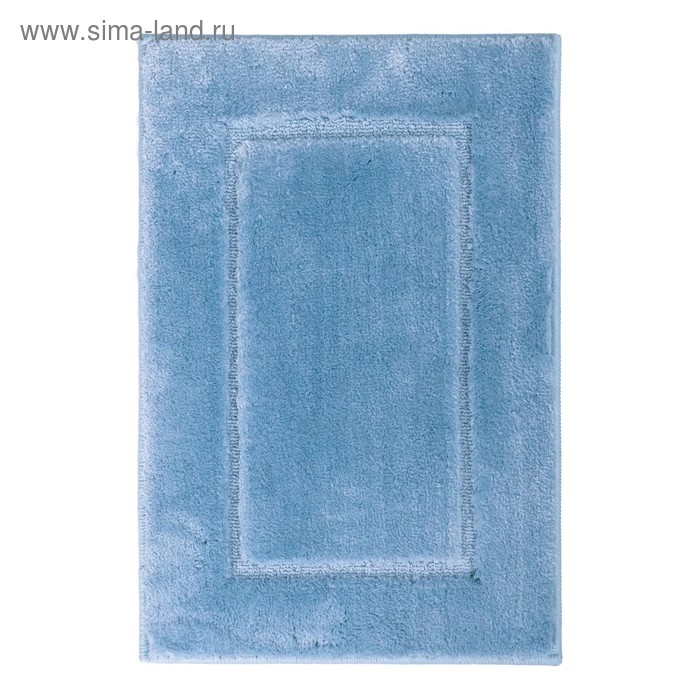 Коврик для ванной комнаты Stadion, цвет голубой, 55х85 см