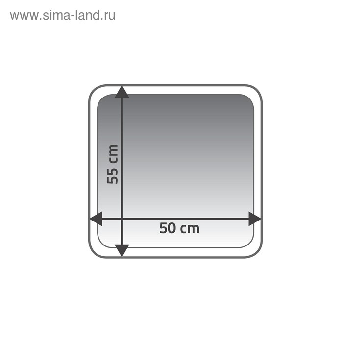 фото Коврик для ванной комнаты chic, цвет красный, 55х50 см ridder