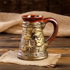 

Бокал для пива "Морской", бронза, керамика, 0.7 л, микс