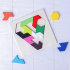 Деревянная игрушка Вкладка-Головоломка «Яркие фигуры» - Фото 2