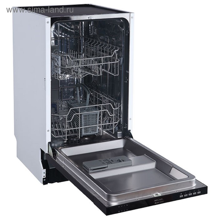 Посудомоечная машина KRONA DELIA 45 BI, встраиваемая, класс А++, 4 программы посудомоечная машина встраиваемая krona delia bl 45 см 00026376