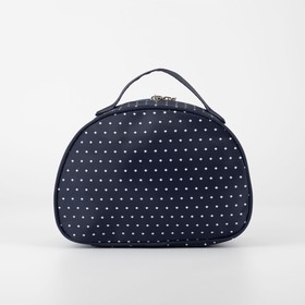 

Косметичка-сундучок, отдел на молнии, цвет синий