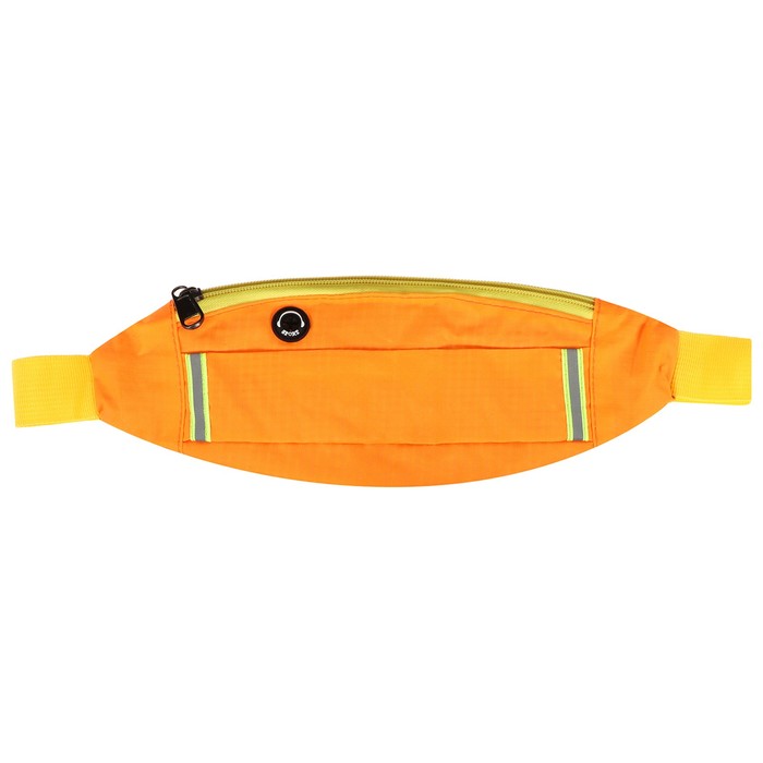фото Сумка спортивная на пояс 29 × 10 см, 2 отделения, цвет жёлтый onlitop