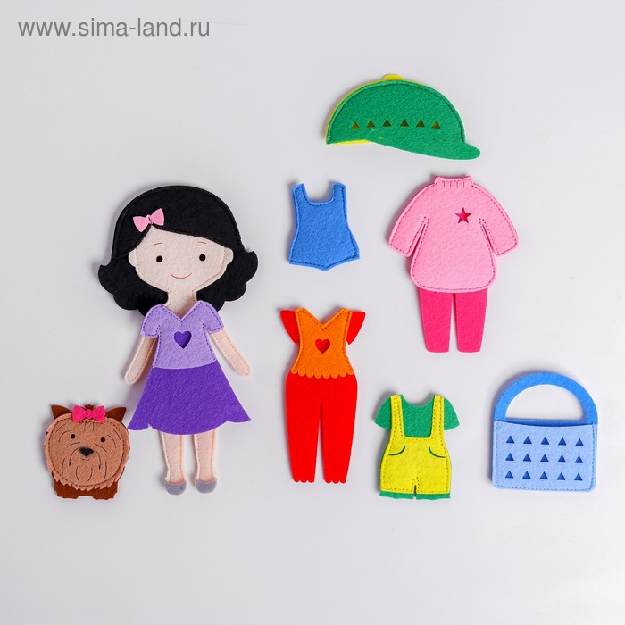 игровой набор одень куклу на прогулку сибирский сувенир 1701002 Игровой набор «Одень куклу. На прогулку»