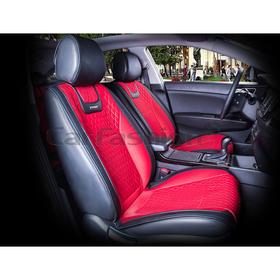 

Накидки Torino, капрон - экокожа, набор 2 шт, красный/черный/бордовый