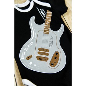 

Боди детское с коротким рукавом ROCK BABY 1 GUITAR, рост 56 см