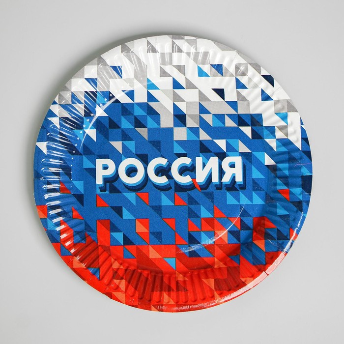 фото Тарелка бумажная «россия» страна карнавалия