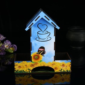 Чайный домик с отсеками для хранения "Желтые цветы" от Сима-ленд