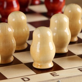 

Шашки-матрёшки, h=4 см. d=3 см, доска 29х14 см