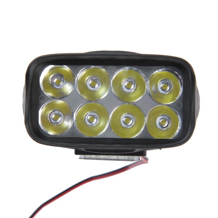 Фара cветодиодная для мототехники, 8 LED, IP67, 8 Вт, направленный свет