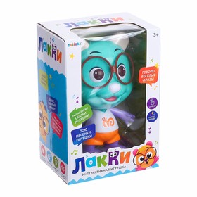 

Игрушка интерактивная «Лакки. Медвежонок», цвет бирюзовый, световые и звуковые эффекты