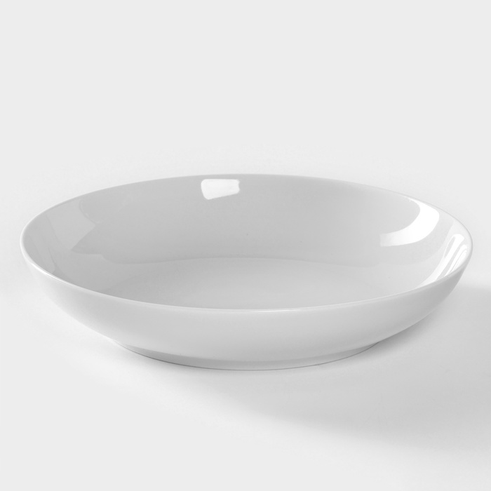 Тарелка фарфоровая глубокая «Универсал», 700 мл, d=20 см, белая тарелка глубокая универсал 700 мл d 20 см белая фарфор