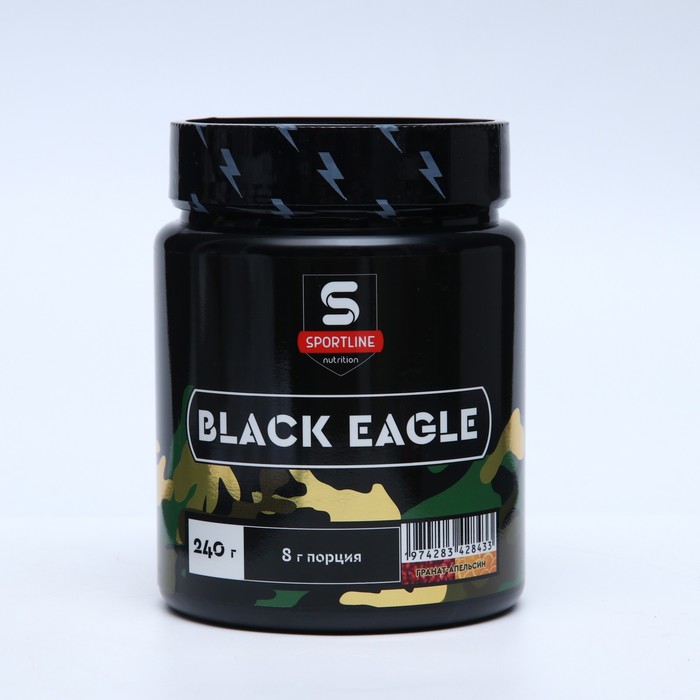 фото Предтренировочный комплекс black eagle, апельсин-гранат, 240 г sportline