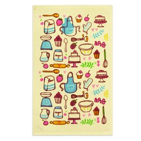 

Полотенце, размер 30 х 50 см, цвет кремовый