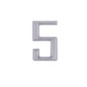 

Цифра дверная "5" 60х37 на клеевой основе, пластик, матовый серый