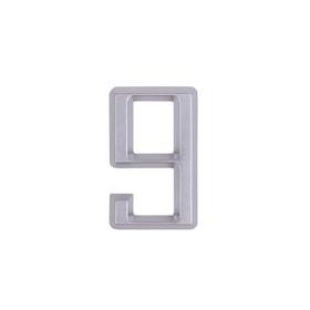 

Цифра дверная "9" 60х37 на клеевой основе, пластик, матовый серый