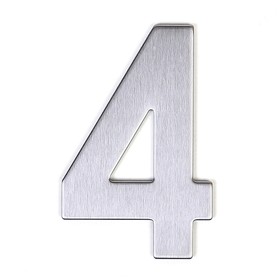 

Цифра дверная "4" 95х62 на клеевой основе, нерж.сталь