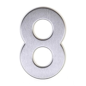 

Цифра дверная "8" 95х62 на клеевой основе, нерж.сталь