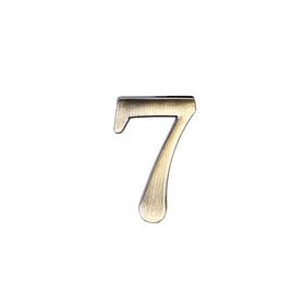 

Цифра дверная "7" 45х28 на клеевой основе, цвет античная бронза