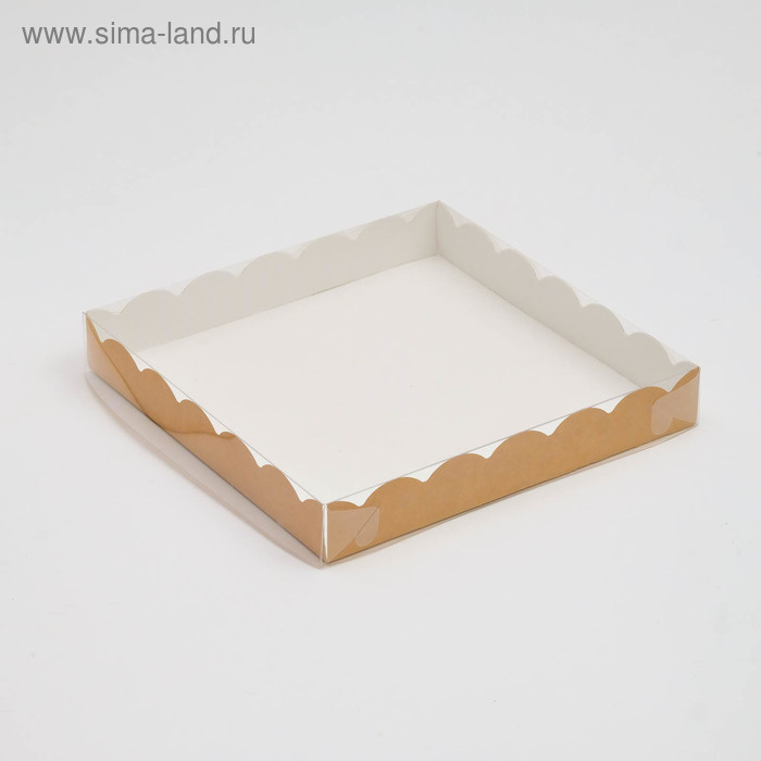 

Коробочка для печенья, крафт, 20 х 20 х 3 см