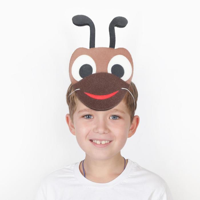 Карнавальная маска «Муравей» на резинке, поролон карнавальная маска жук на резинке поролон
