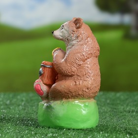 

Садовая фигура "Мишка с мёдом" коричневый 17х10х9см