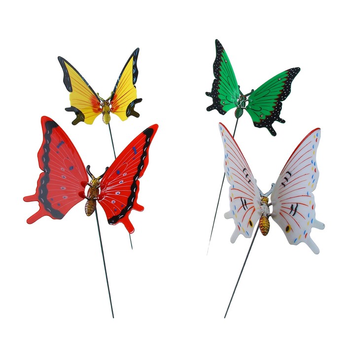 Декоративный штекер "Бабочка-пестрянка" микс