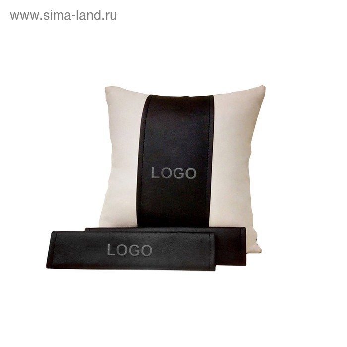 фото Подарочный набор: подушка декоративная+накладки на ремень безопасности, с вышивкой, nissan autopremium