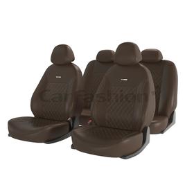 

Авточехлы Atom Leather Rhombus, экокожа, коричневый/бежевый