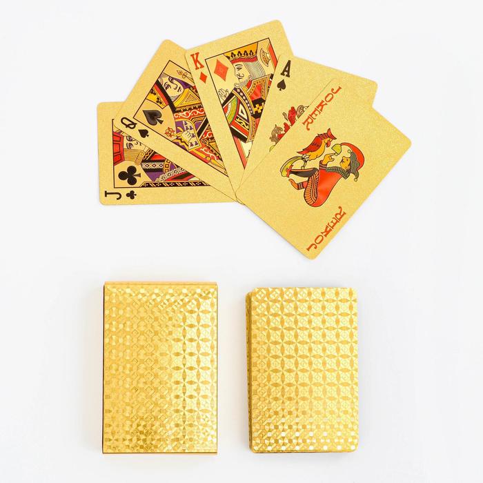 Карты игральные пластиковые Абстракция, 54 шт, 9 х 6 см пластиковые карты 54 шт poker club премиум