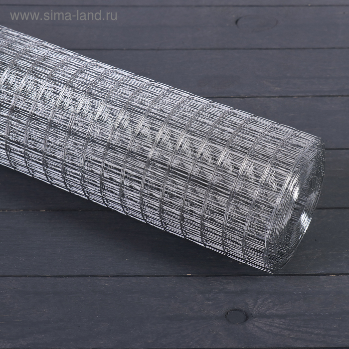 Сетка оцинкованная сварная 1 10 м ячейка 20 20 мм d 06 мм металл 1282₽
