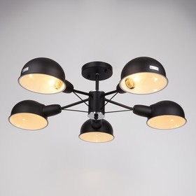 

Люстра 71801/5 5х40W E14 черный/хром 69х69х23 см