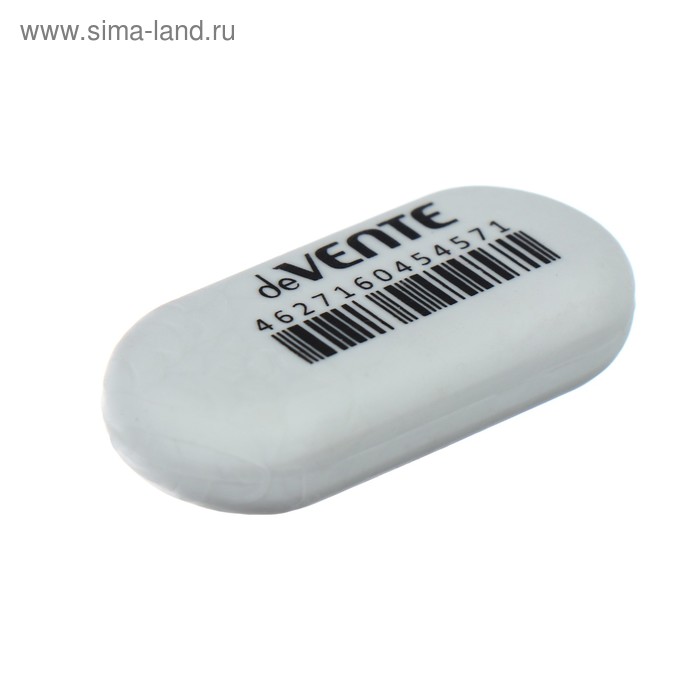 

Ластик deVENTE Ellipse, синтетика, 45 х 19 х 10 мм, овальный, белый (штрих-код на каждом ластике)