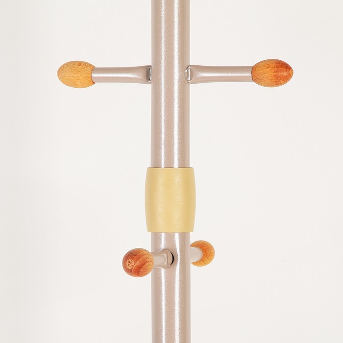 Вешалка напольная (ВК5Д/Б), 60×60×180 см, цвет бежевый металлик