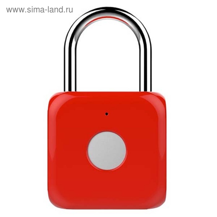 фото Умный замок digma smartlock p1, навесной, разбл.отпеч.пальца, 100мач, красный (srp1)