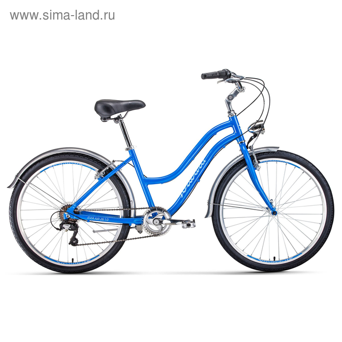 фото Велосипед 26" forward evia air 1.0, 2020, цвет синий/белый, размер 16"