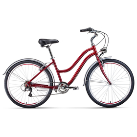 

Велосипед 26" Forward Evia Air 1.0, 2020, цвет красный/белый, размер 16"