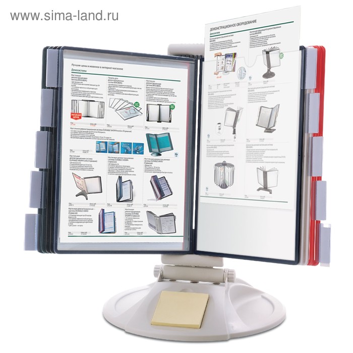 

Демосистема настольная на 10 панелей А4, BRAUBERG "SOLID", серая