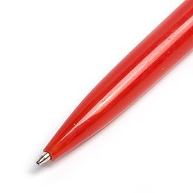 Ручка шариковая, автоматическая, под логотип, корпус красный, стержень синий 0.5 мм от Сима-ленд