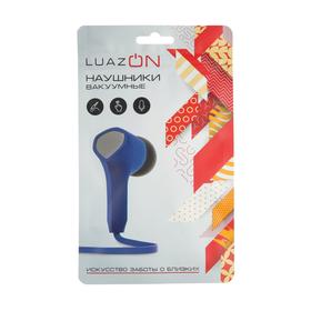 

Наушники LuazON, шоу-бокс, вакуумные, микрофон, покрытие софт тач, синие