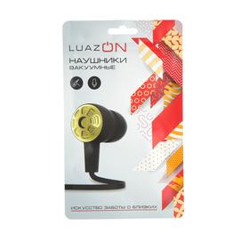 

Наушники LuazON, шоу-бокс, вакуумные, микрофон, плоский провод, желтые