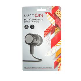 

Наушники LuazON, шоу-бокс, вакуумные, микрофон, черные