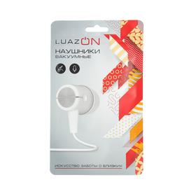 

Наушники LuazON, шоу-бокс, вакуумные, микрофон, белые