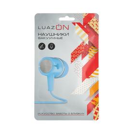 

Наушники LuazON, шоу-бокс, вакуумные, микрофон, синие